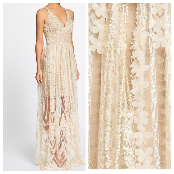 Dress the Population Chelsea Lace A-Line Gown - Picture 2 of 8